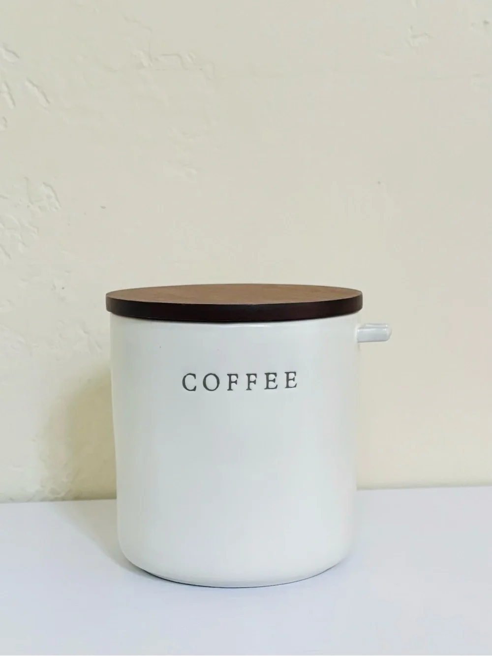 Hearth & Hand with Magnolia Stoneware Coffee Canister with Lid, Matte Finish